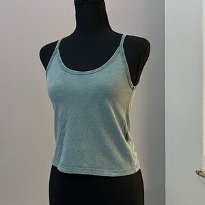 Brandy Melville Basic Grey Green Tank Top, one size